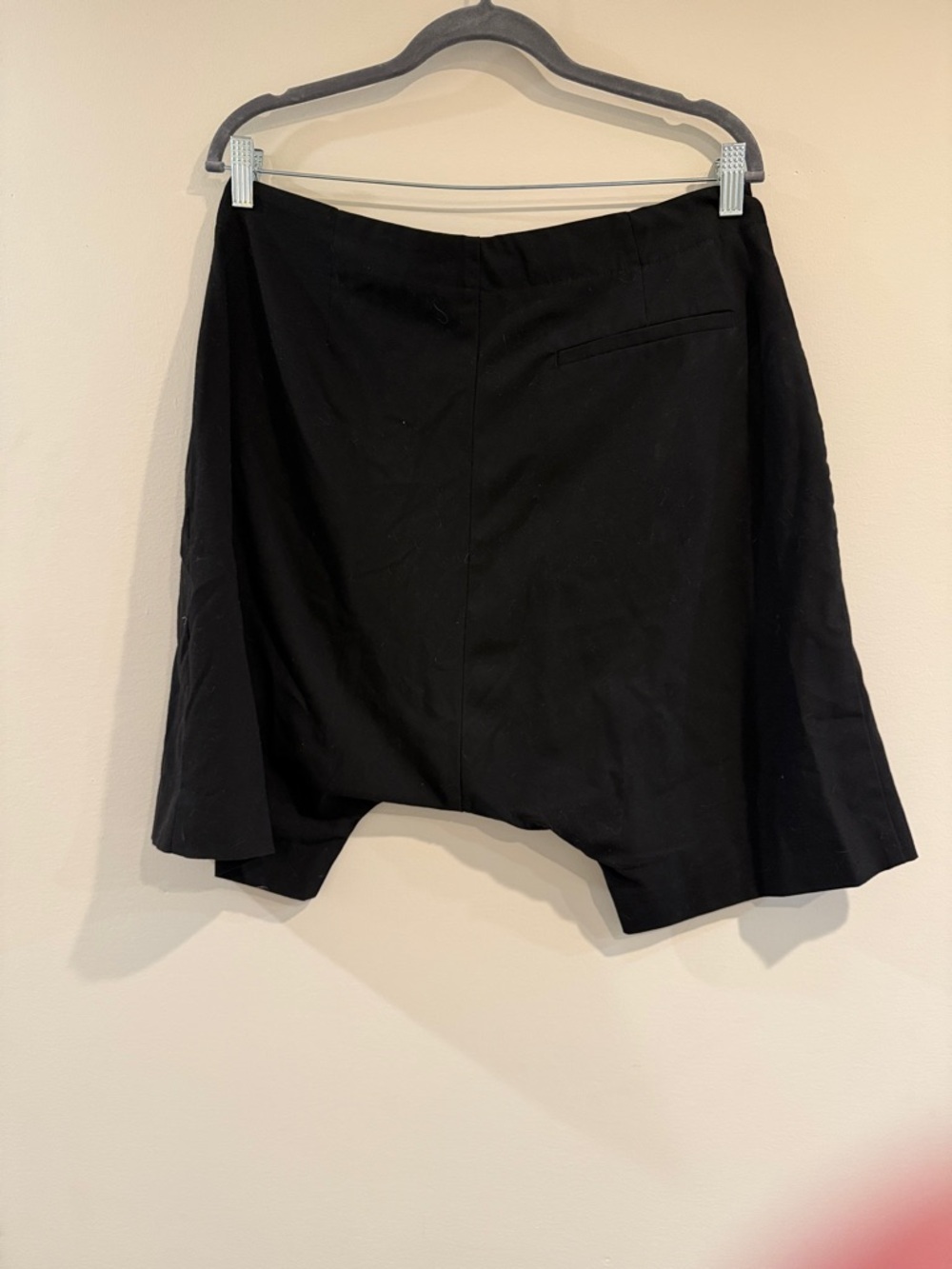 Vintage Black asymmetrical Men's Hybrid Shorts - Picture 2 of 2